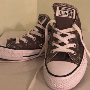 Grey Canvas All Star Converse Sneakers
